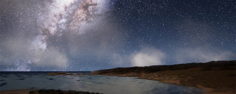 牛奶路星星湖面上的夜晚.jpg 牛奶路星星湖面上的夜晚.jpg
