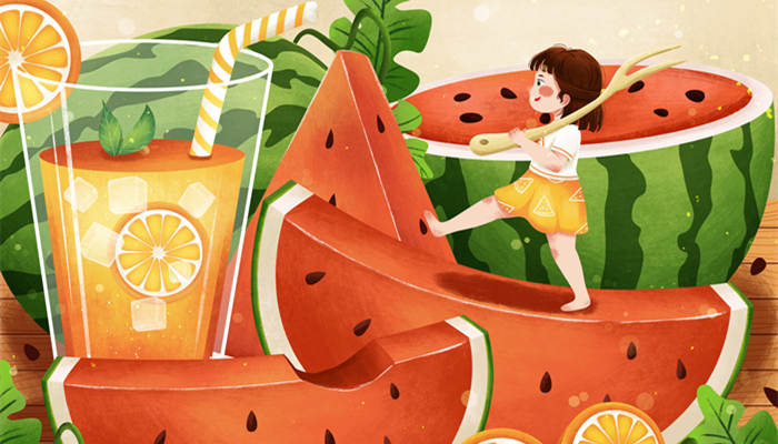 摄图网_401743597_banner_夏季吃西瓜喝饮料插画（企业商用）_副本.jpg